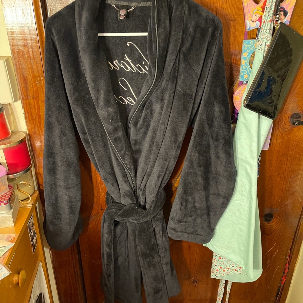 Plush embroidered Victoria’s Secret Robe